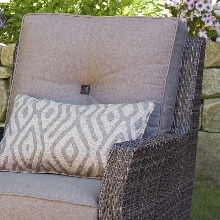 Agio St Louis 5 Piece Woven Fire Chat Set + Cover Costco UK