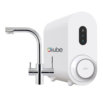 eKUBE Reverse Osmosis (RO) Drinking Water System & 3-Way Gemini Tap