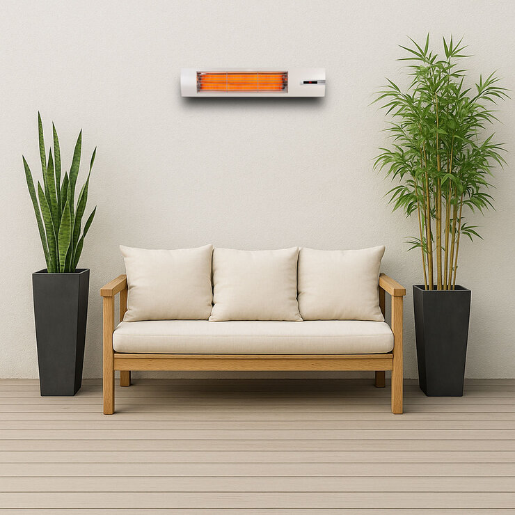 Veito Space S2500 Carbon Infrared Heater - White