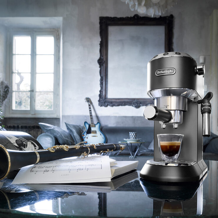De'Longhi Dedica Coffee Machine Bundle Pack, Black ECKG6849.M Costco UK