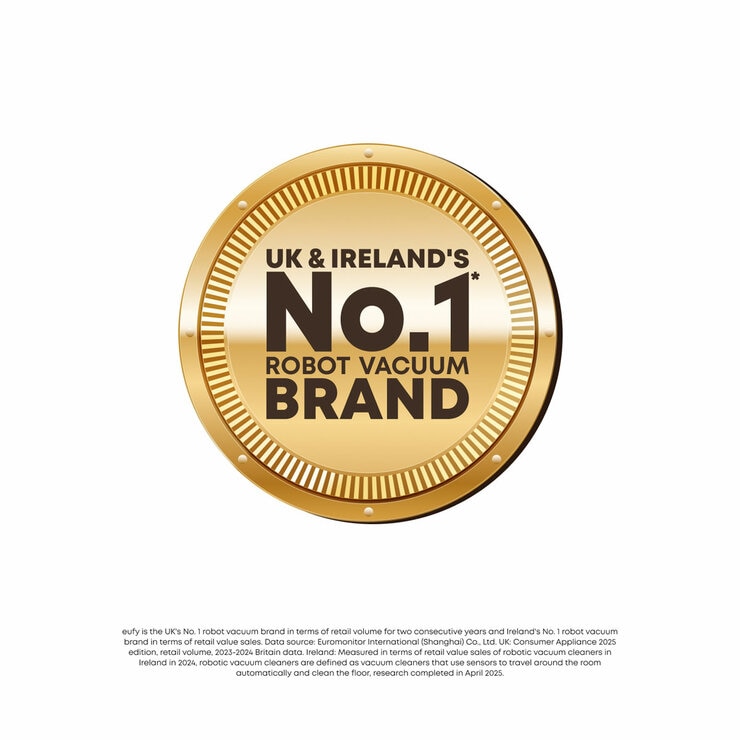Lifestyle image of Eufy as UK & Ireland's number 1 robot vacuum brand