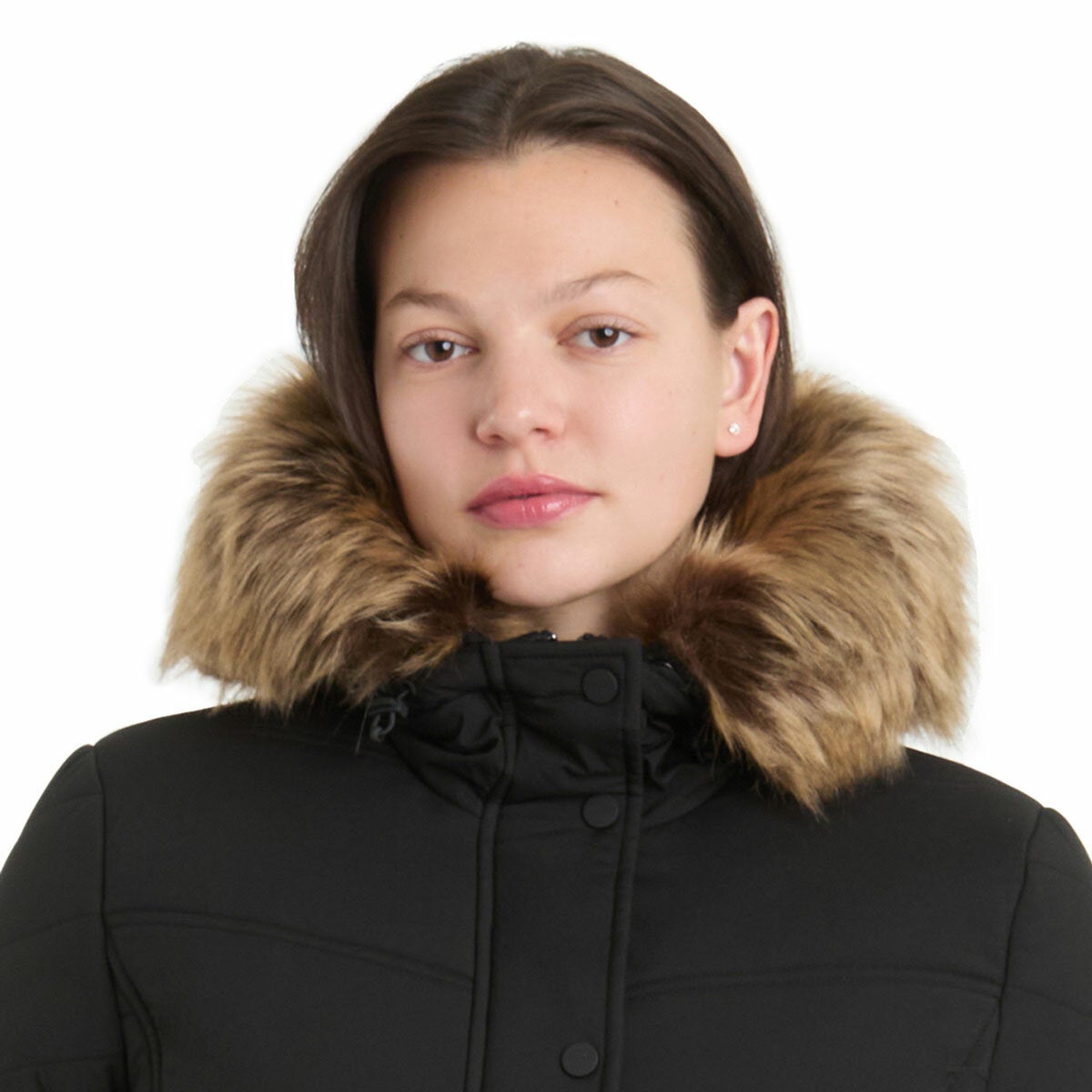 Sanctuary Women's Walker Coat with Faux Fur Hood Sanctuary Women's Walker Coat with Faux Fur Hood