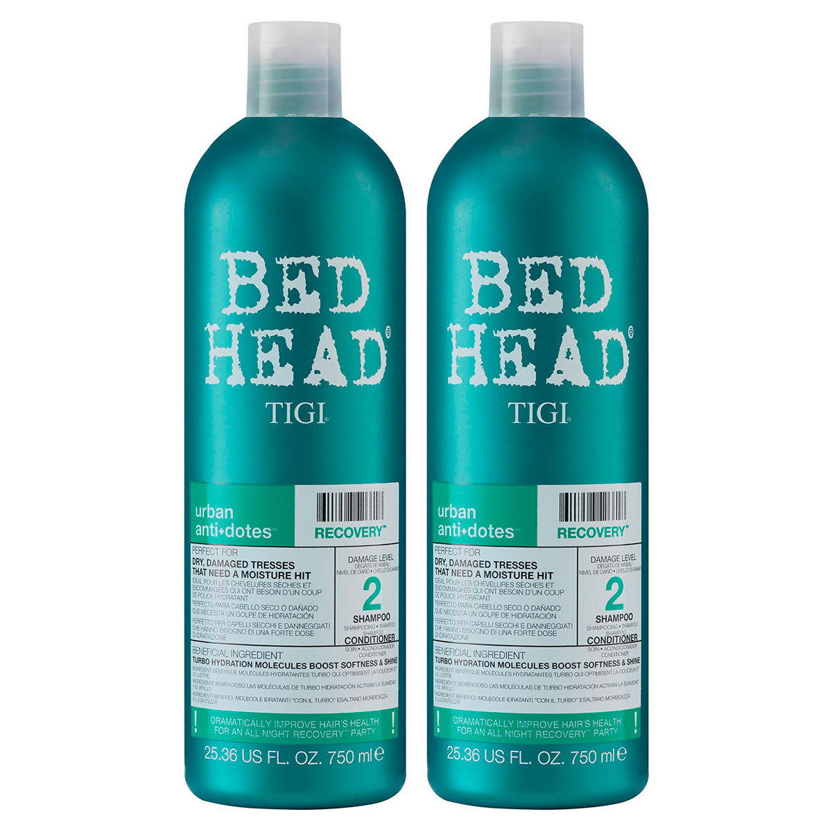 Tigi Bed Head Level 2 Recovery Shampoo Conditioner All