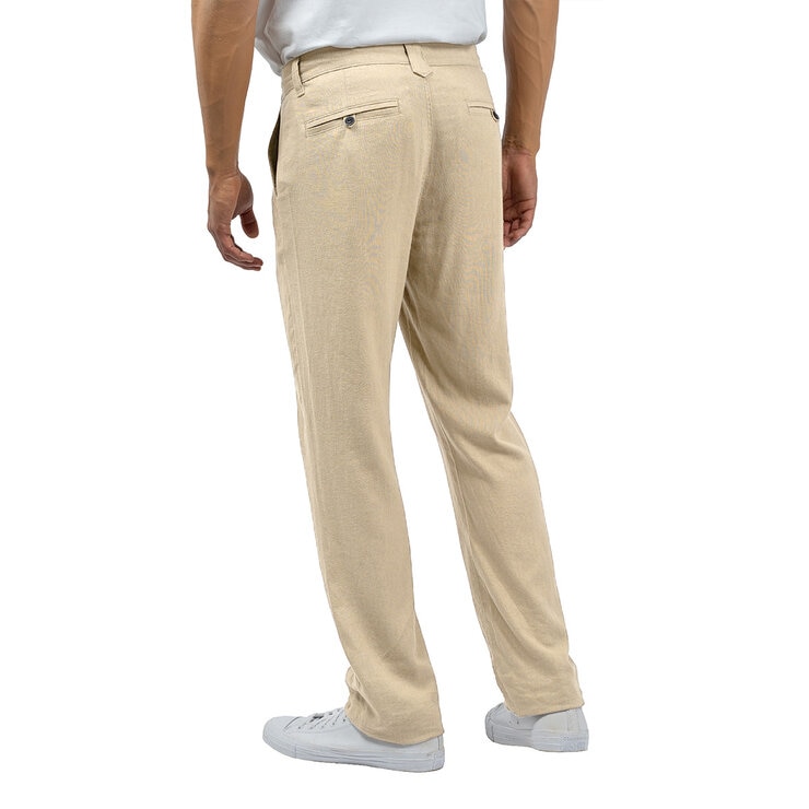 Jachs Men's Linen Chino Pant