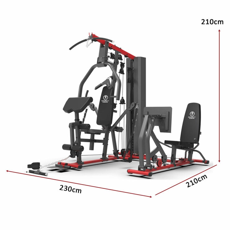 Graphic showing the dimensions of the Home Gym Graphic showing the dimensions of the Home Gym