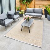 Concept Looms Jazz Deco Indoor / Outdoor Rug in Amber, 220 x 160 cm