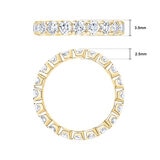 2.00ctw Round Brilliant Cut Diamond Eternity Ring, 18ct Yellow Gold