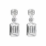 Diamonfire Sterling Silver Cubic Zirconia Earrings