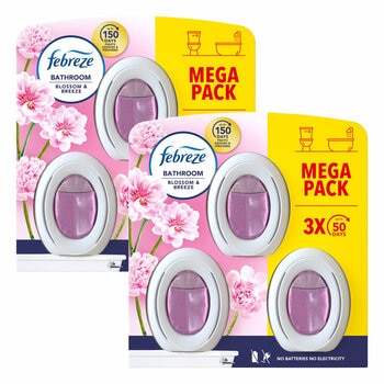 Febreze Blossom & Breeze Bathroom Gel, 2 x 3 Pack