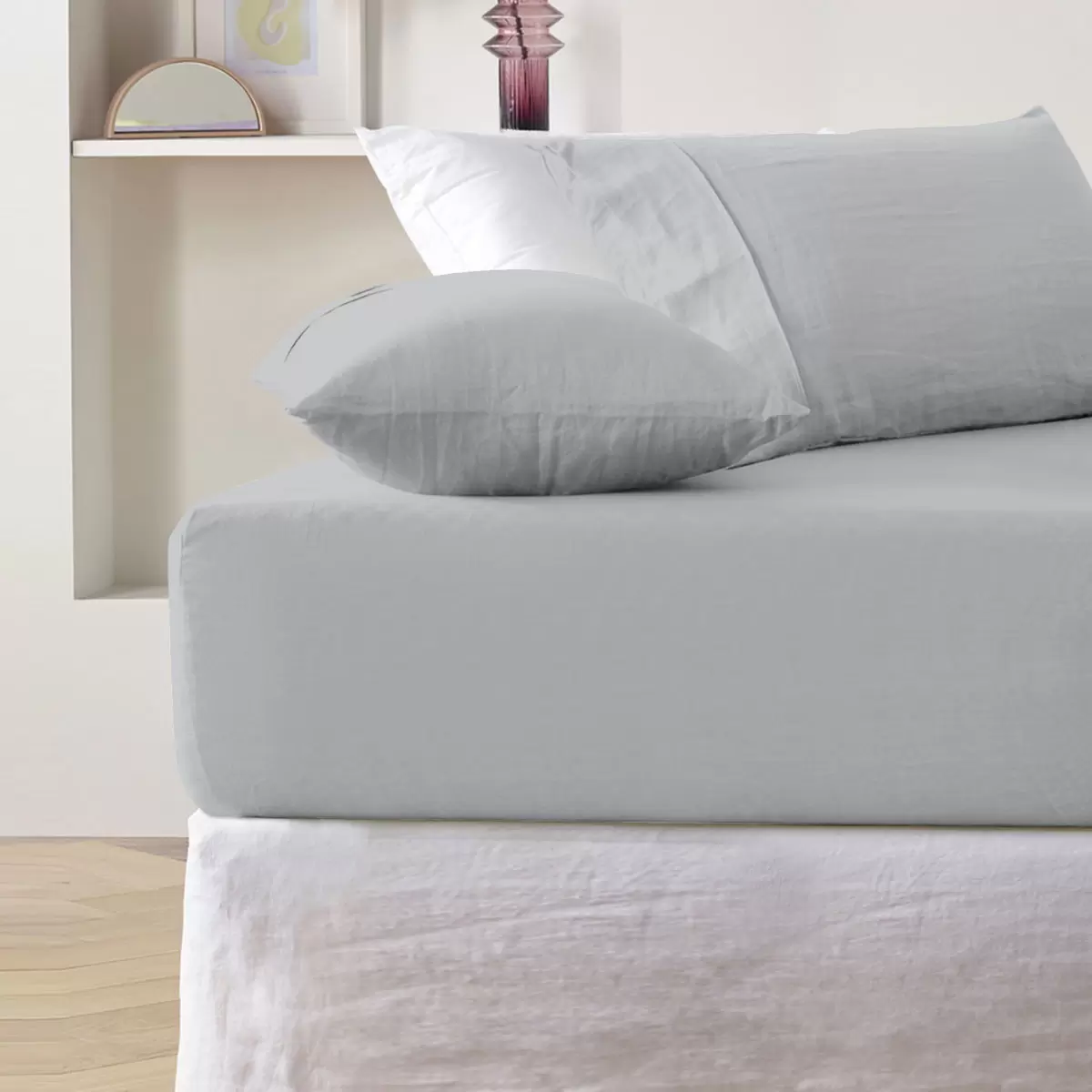 Lenzuolo con angoli Purity Home 400 fili in cotone, in 4 misure - Foto 14 di 21