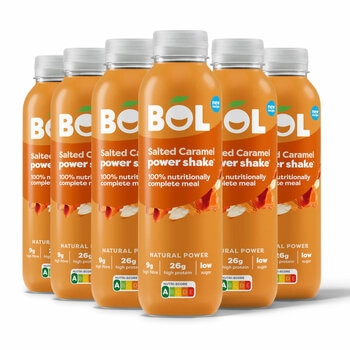 Bol Salted Caramel Power Shakes, 6 x 410g