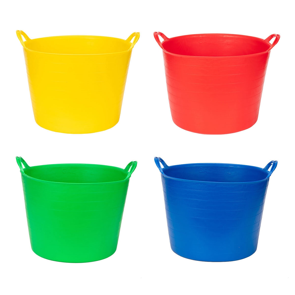 42L FLEXI TUBS 4PC  N3100 (YELLOW,RED,BLUE,GREEN) at costco.co.uk
