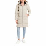 DKNY Women's Long Down Coat with Hood