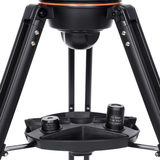 Zoomedinshotofthetripodunderneaththetelescope