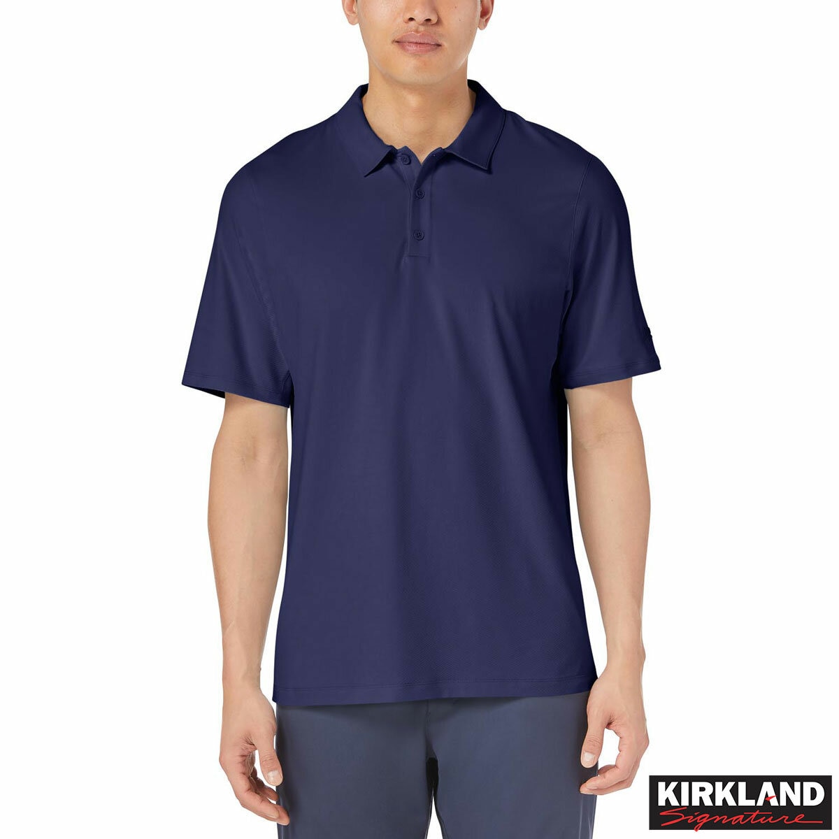 Kirkland Signature Men's Performance Polo in Navy