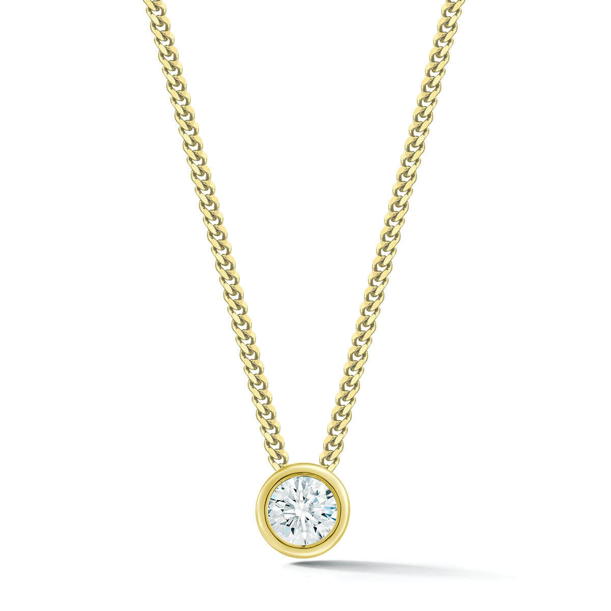 0.30ctw Diamond Pendant, 14k Yellow Gold