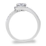 1.36ctw Round Brilliant Cut Diamond Ring, 18ct White Gold