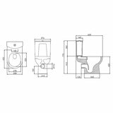 Tavistock Vesta Open Back Toilet With Cistern And Seat Tavistock Vesta Open Back Toilet With Cistern And Seat