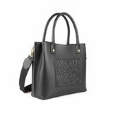 Biba Padded Leather Tote Bag in Black
