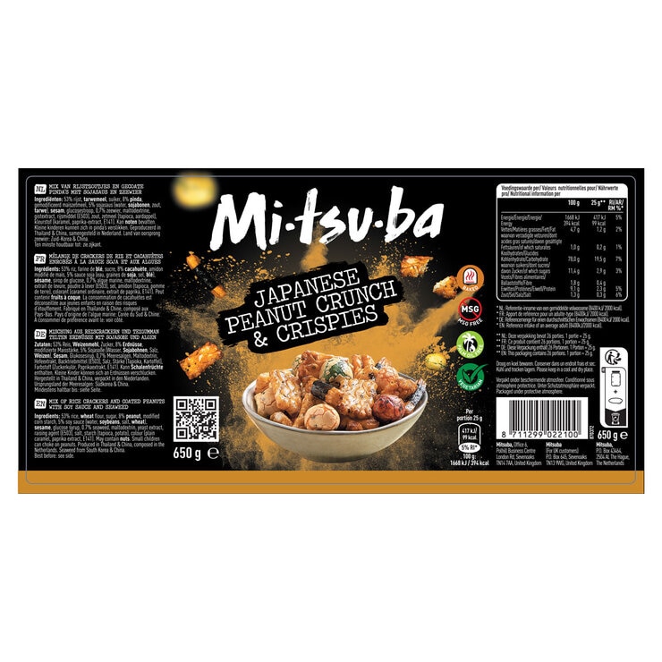Mitsuba Japanese Peanut Crunch and Crispies, 650g