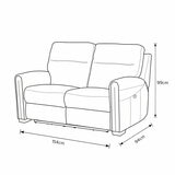 Nicoletti Atlanta 2 Seater Sofa