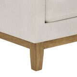 Henredon Murphy Cream Fabric Corner Sofa with Reversible Chaise