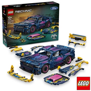 LEGO Technic Custom Garage Ford Mustang GT Car - Model 42236 (10+ Years)