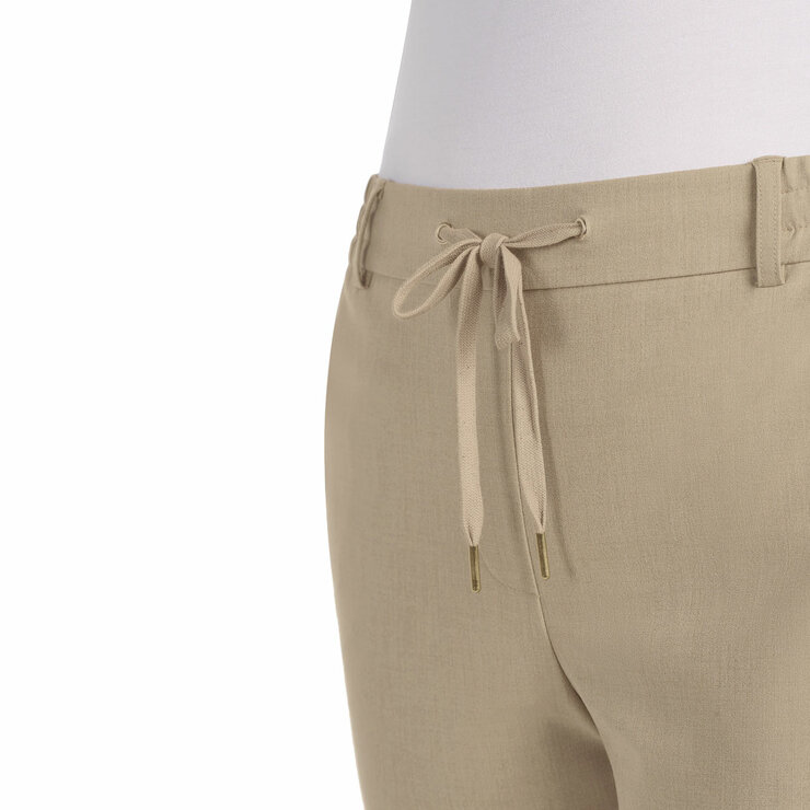 Hilary Radley Ladies 4 Way Stretch Pull On Pant in Heather Walnut