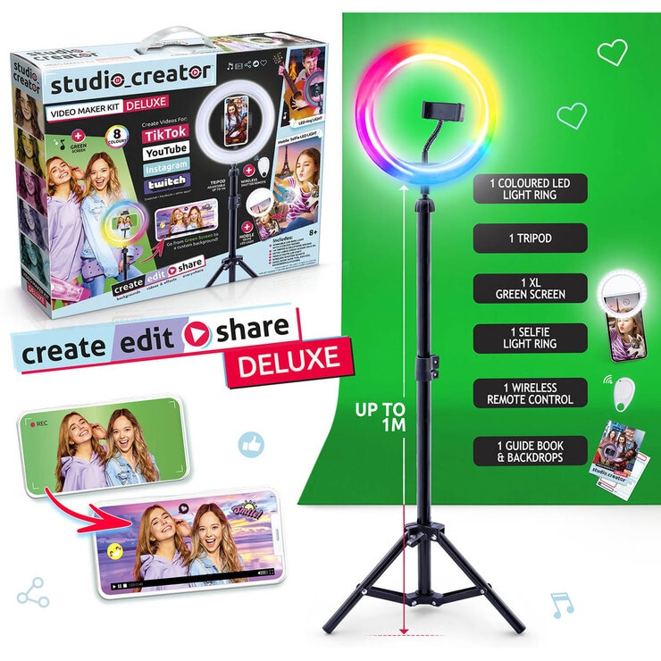 Studio Creator Video Maker Kit Deluxe with Green Screen (8+ Years