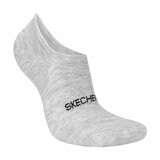 Skechers Ladies No Show Sock 8 Pack in Beige/Grey/Cream