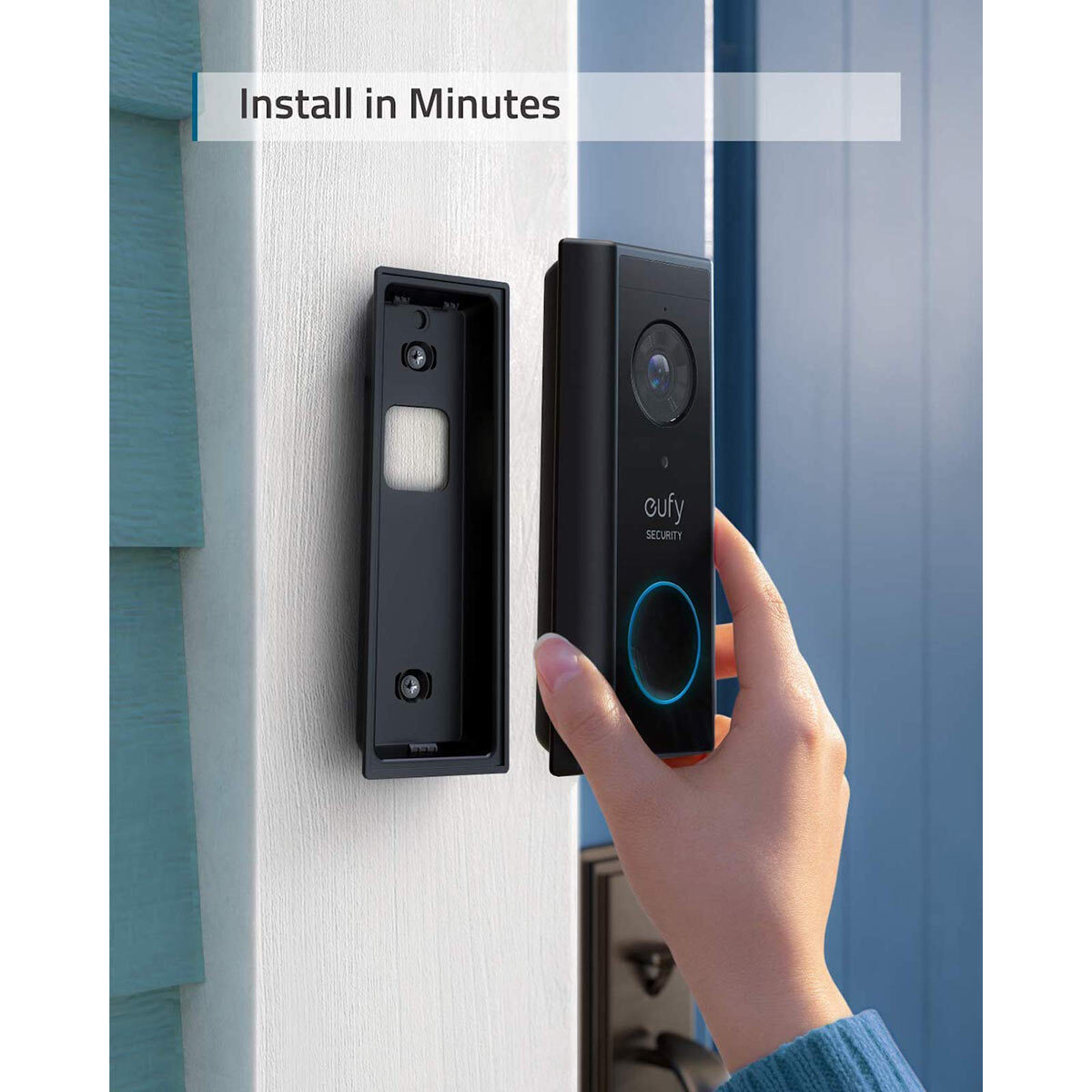 eufy 2K Video Battery Doorbell with HomeBase 2 16GB Local Storage