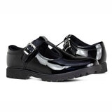 TeⓇm Emily T-Bar Brogue Girl's School Shoes
