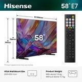Buy Hisense 58E7STUK 55 Inch QLED HD Smart TV at Costco.co.uk