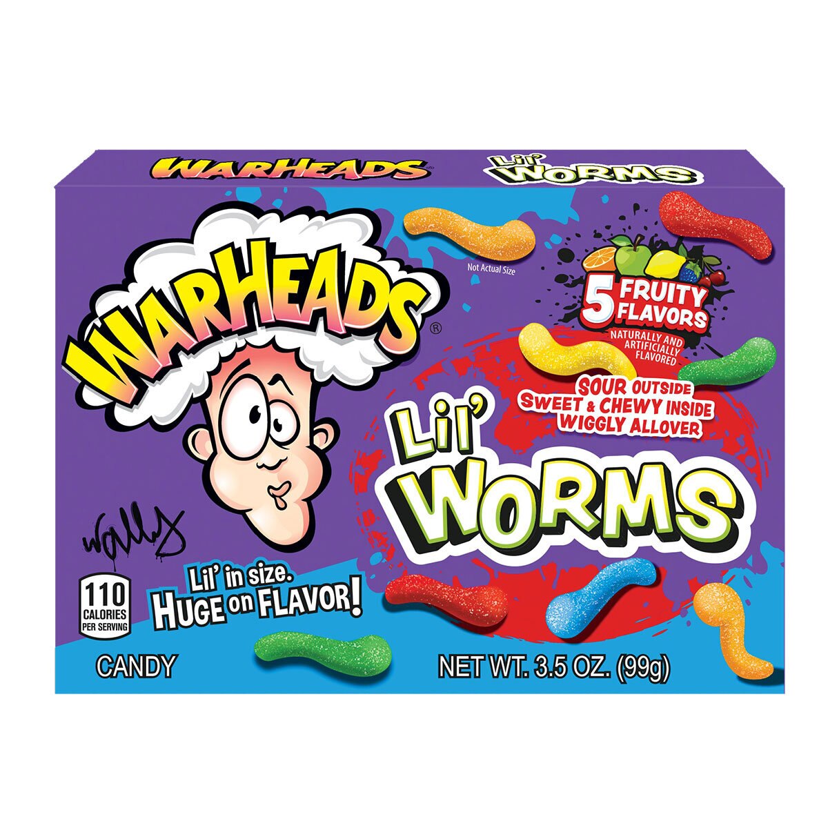 World of Sweets Warheads Lil' Worms, 99g