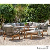Bramblecrest Helsinki 4 Piece L-Shaped Patio Dining Set Bramblecrest Helsinki 4 Piece L-Shaped Patio Dining Set