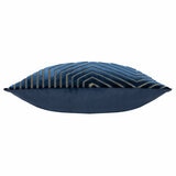Paoletti Evoke Navy Velvet Feather Fill Cushion 2 Pack, 45 x 45 cm