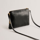 Ted Baker Samilly Leather Crossbody Bag in Black