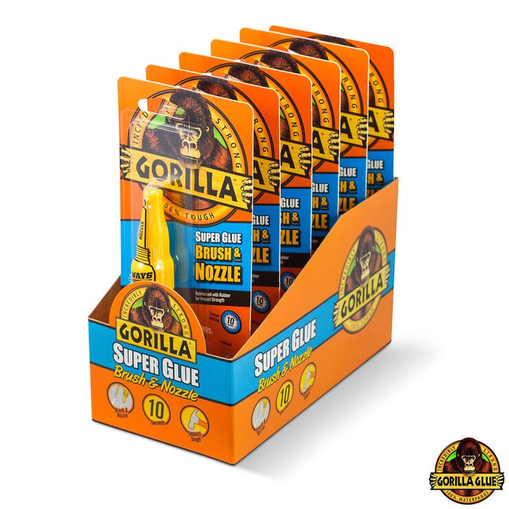 Gorilla Glue Superglue Brush And Nozzle 12gm 6 Pack Costco Uk
