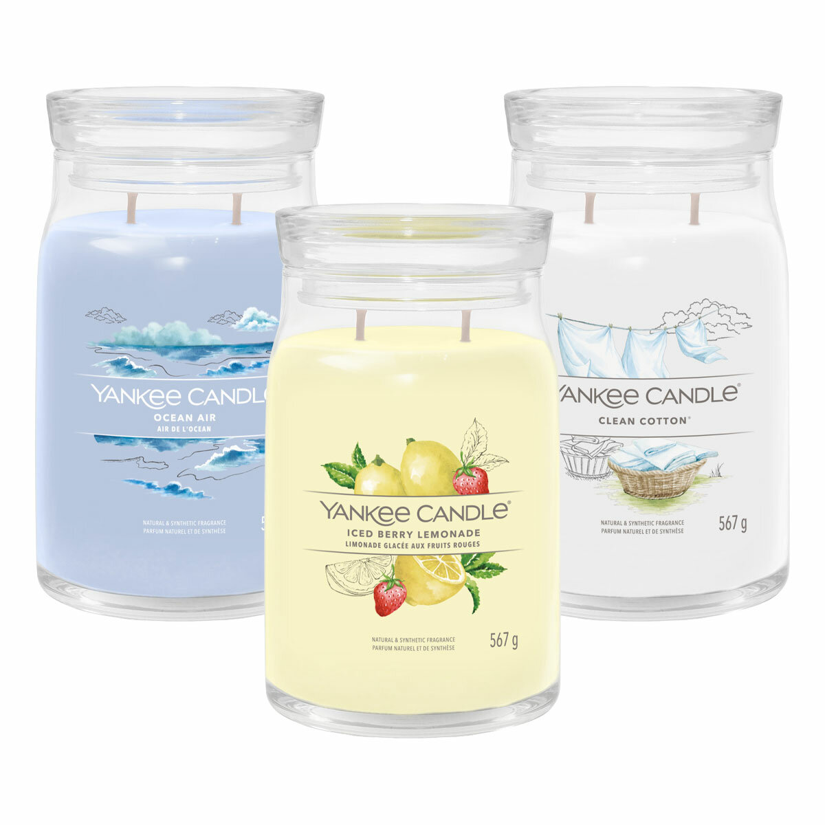 Yankee Fragranced Candle, 3 Pack