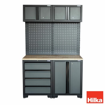 Hilka Professional 24-Gauge Steel 5-Piece Garage Workstation Set
