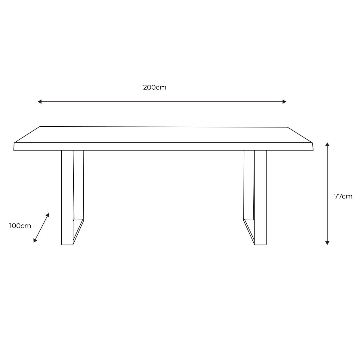 Gallery Chisbury Acacia Live Edge Dining Table, Seats 4-6