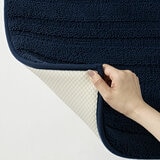 Evergrace Home Chenille Memory Foam Bath Mat in Blue, 61 x 91 cm