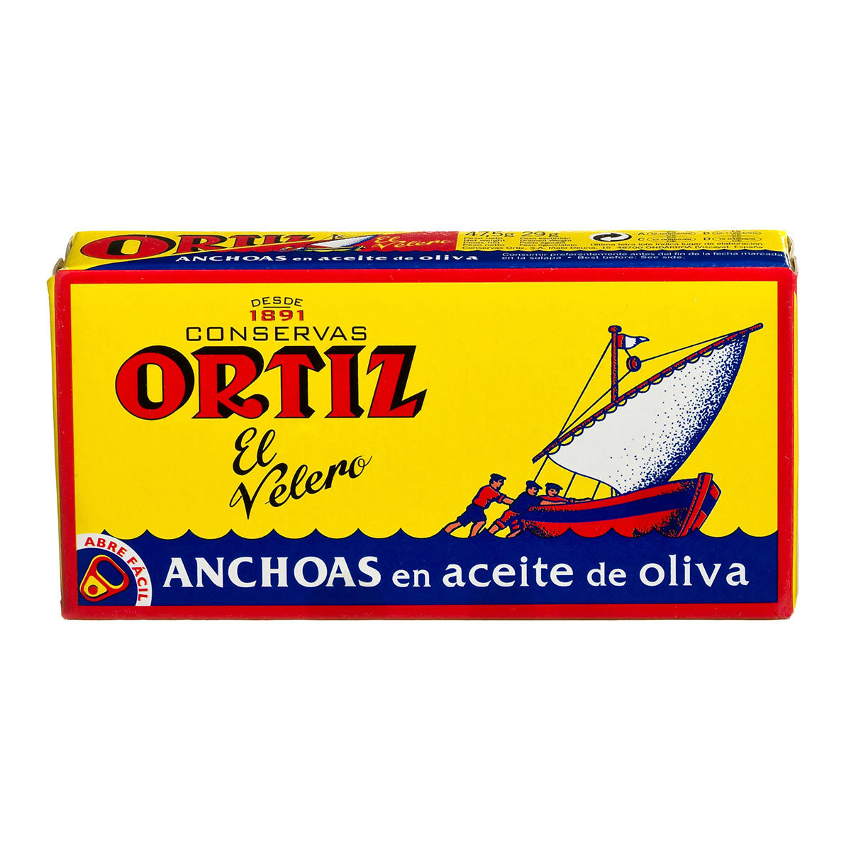 Brindisa Ortiz Spanish Anchovy Fillets in Olive Oil, 12 x 47.5g (12 Pack)