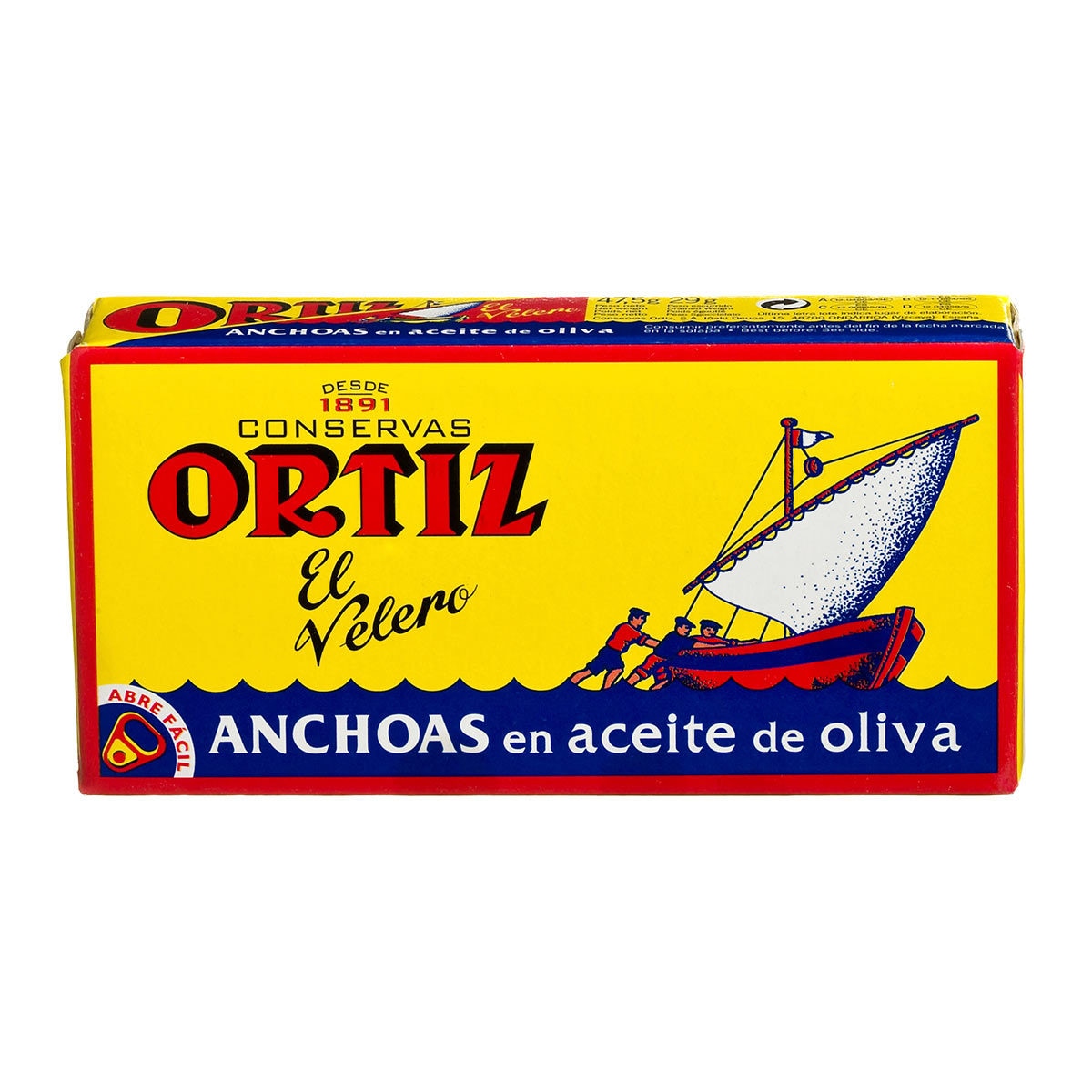 Brindisa Ortiz Spanish Anchovy Fillets in Olive Oil, 12 x 47.5g (12 Pack)