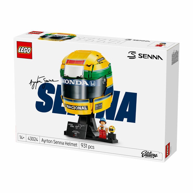 LEGO Editions Formula 1 Ayrton Senna Helmet - Model 43024 (14+ Years) LEGO Editions Formula 1 Ayrton Senna Helmet - Model 43024 (14+ Years)