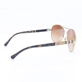 Burberry Gold Aviator Sunglasses with Brown Lenses, BE3080 114513