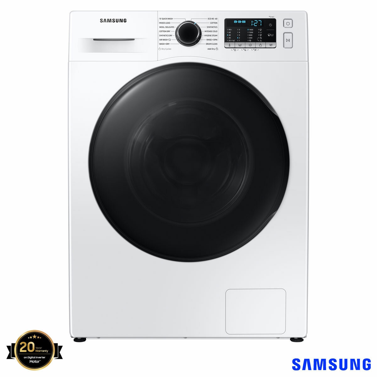 Samsung Series 5 WD80TA046BE/EU, 8kg/5kg, 1400rpm, Washer Dryer, E Rated in White