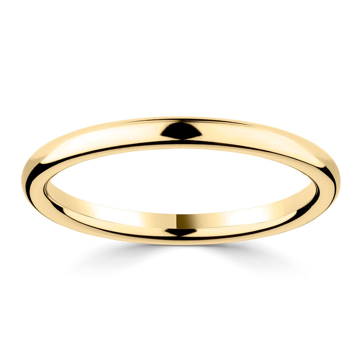 2.0mm Luxury Court Wedding Ring 18ct Yellow Gold Costc