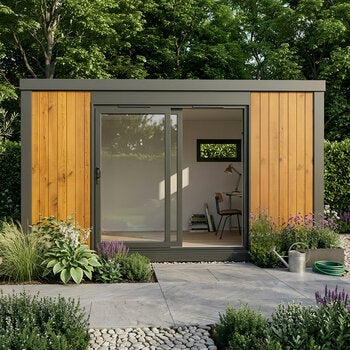 Installed Garden Room, Medium Sizes, B2 Range by Green Retreats (up to 28m²)