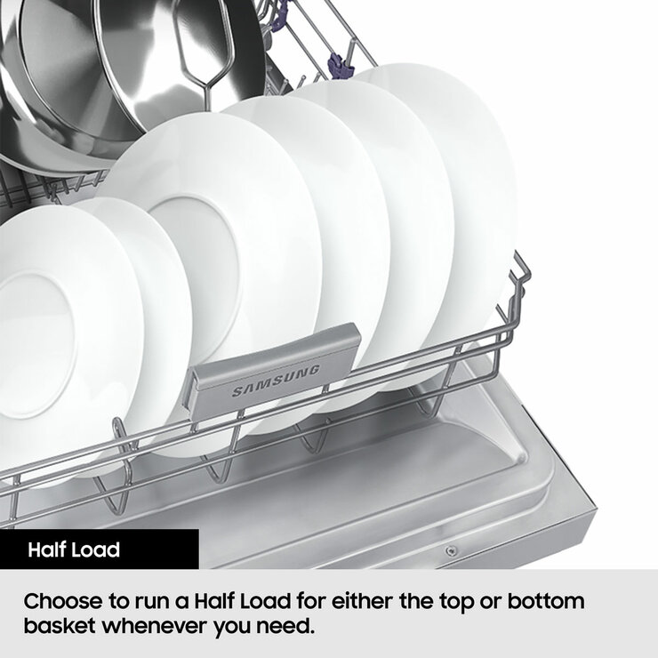 Samsung Series 6, DW60DG790100U4 Fully Integrated Dishwasher, A Rated in Silver